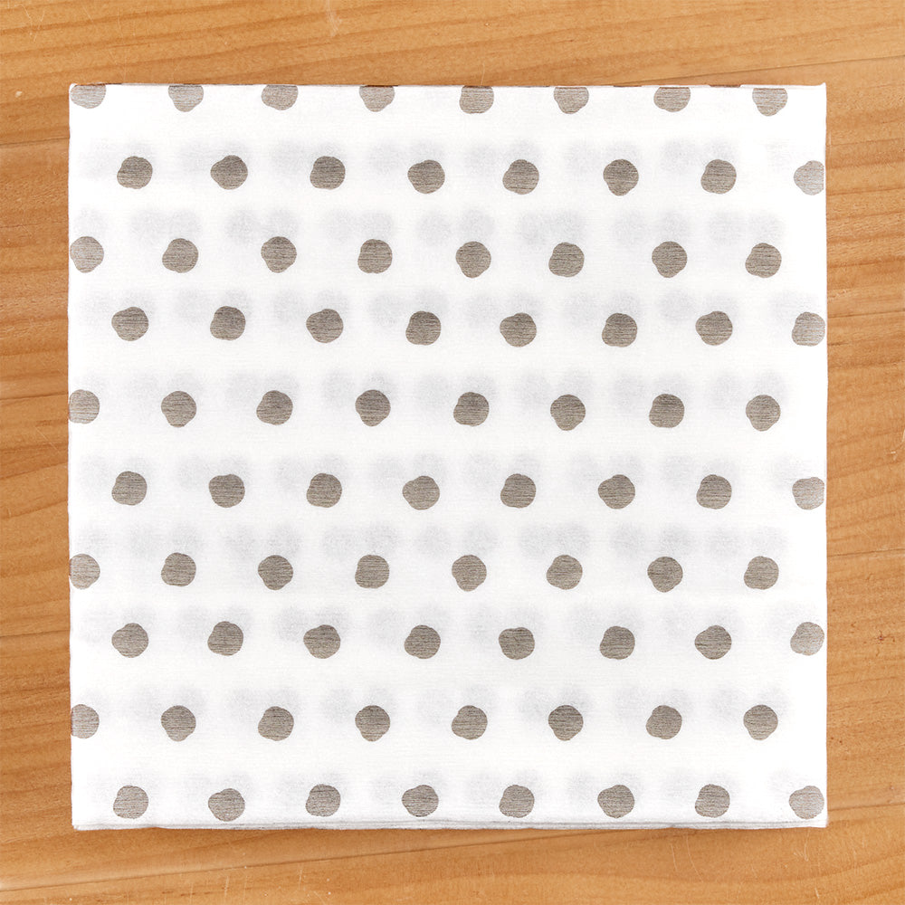 Vietri Papersoft Napkins, Grey Dot