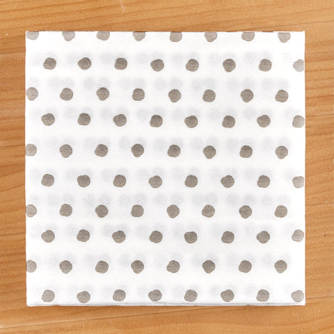 Vietri Papersoft Napkins, Grey Dot