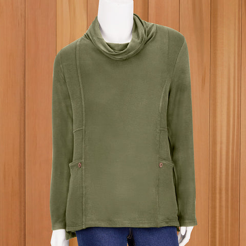 Lulu-B French Terry Cowl Pullover