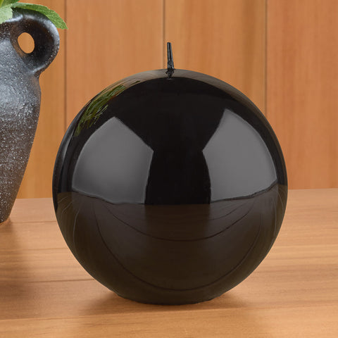 Zodax Metallic Ball Candles, Black