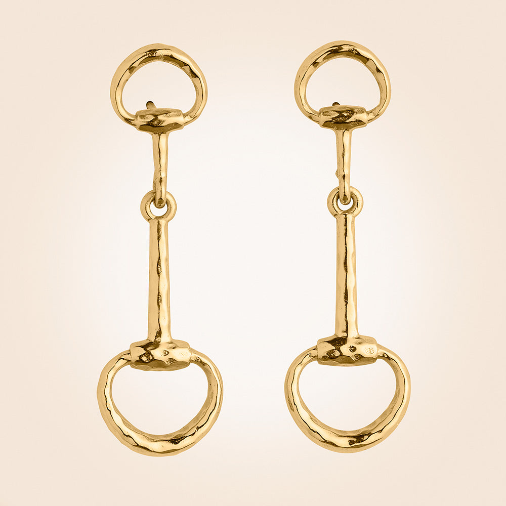 Capucine De Wulf Equestrian Snaffle Horse Bit Earrings