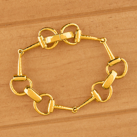 Capucine De Wulf Equestrian Snaffle Horse Bit Chain Bracelet