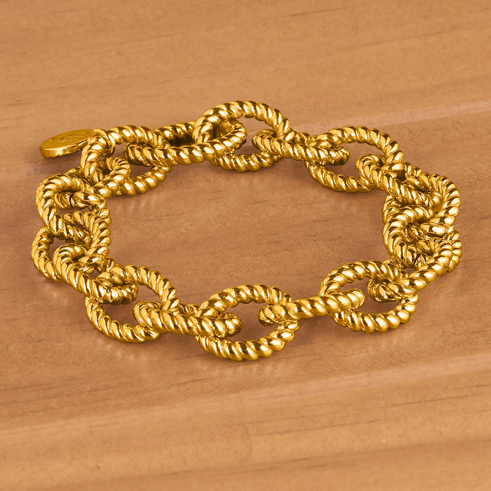 Capucine De Wulf Victoria Gold Link Chain Bracelet