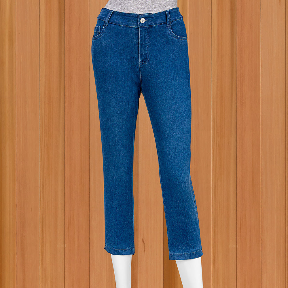 Lulu-B Classic Five-Pocket Denim Capris
