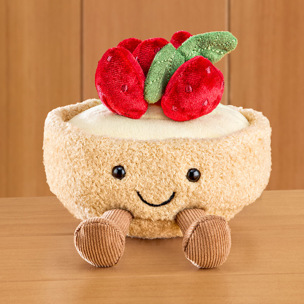 Jellycat Stuffed Animal Plush Toy, Amuseables Fleurette Tarte Aux Fraises