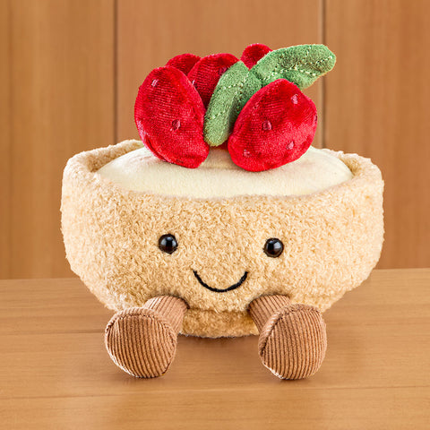 Jellycat Stuffed Animal Plush Toy, Amuseables Fleurette Tarte Aux Fraises