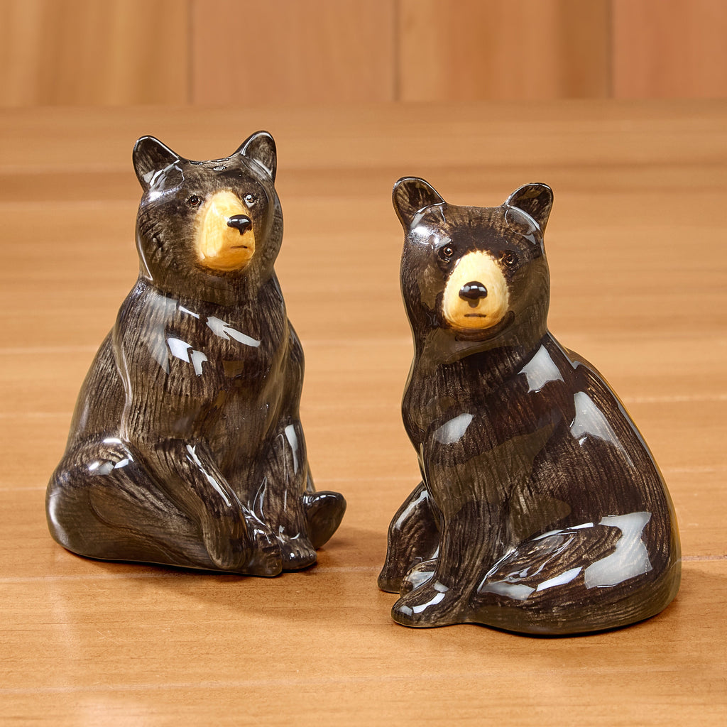 Quail Ceramics Bear Salt & Pepper Shaker Set