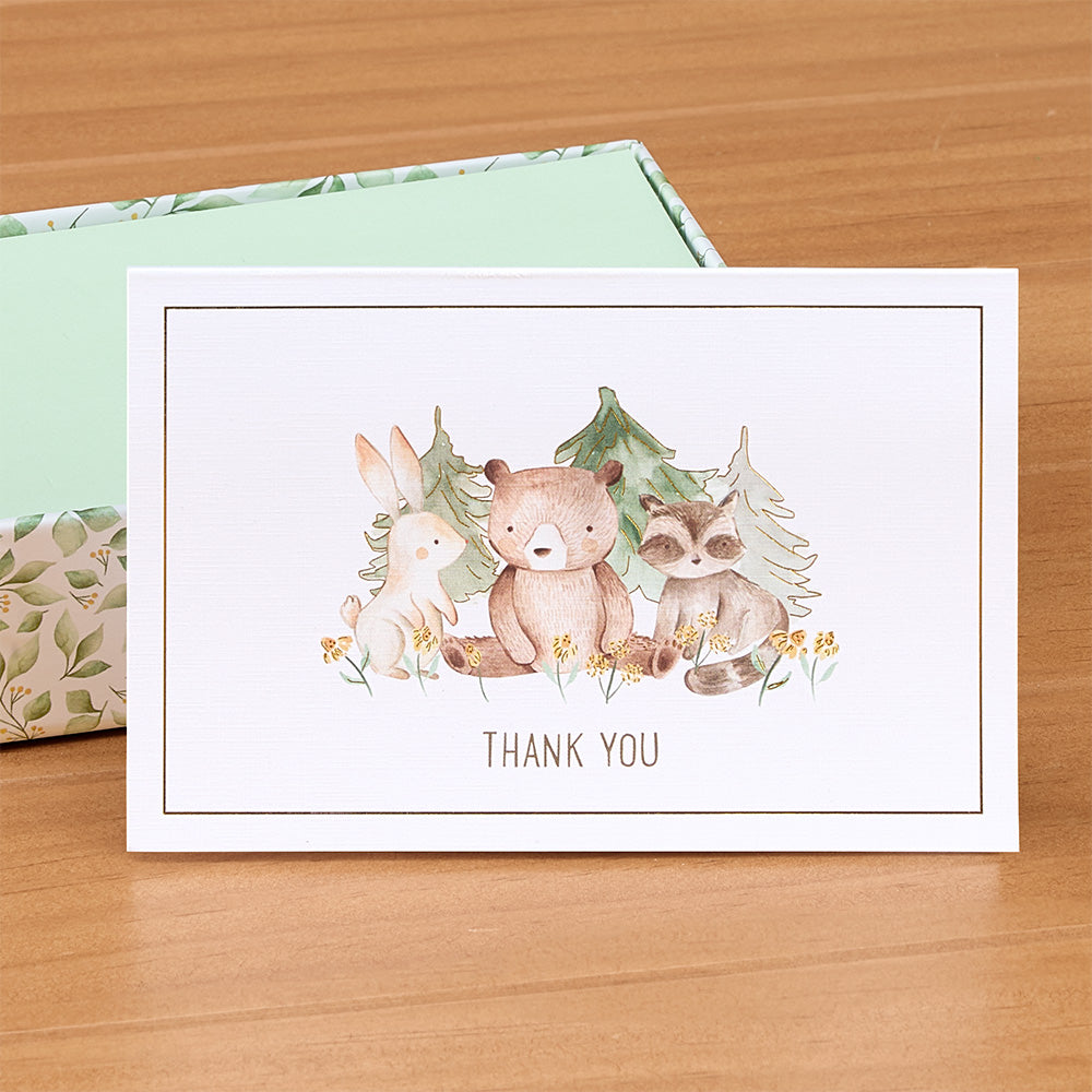 Thank You Card Set, Baby Woodland Animals