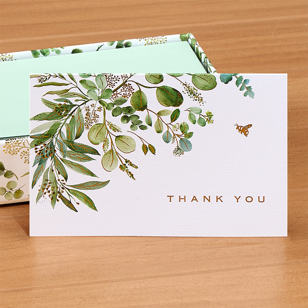 Thank You Card Set, Elegant Eucalyptus