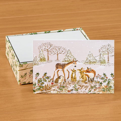 Holiday Christmas Cards, Furry Forest Animal Friends