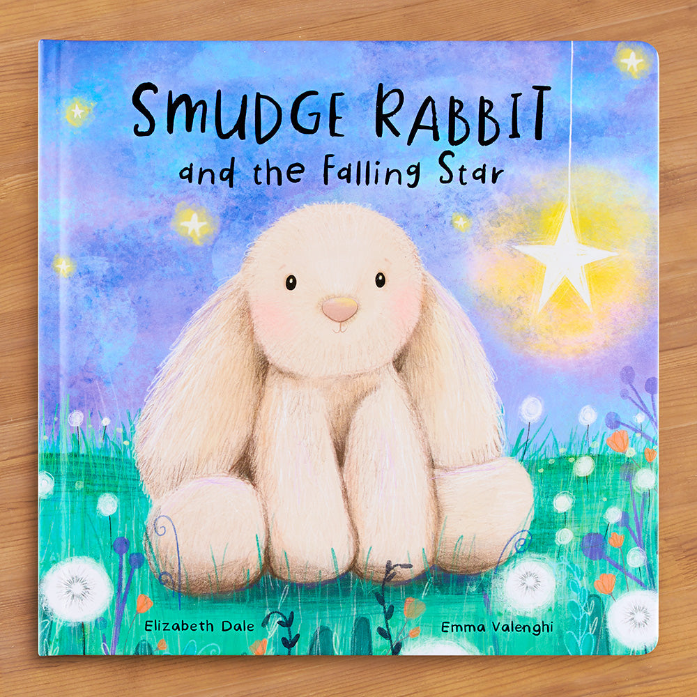 Jellycat "Smudge Rabbit and the Falling Star" Children's Book by Elizabeth Dale