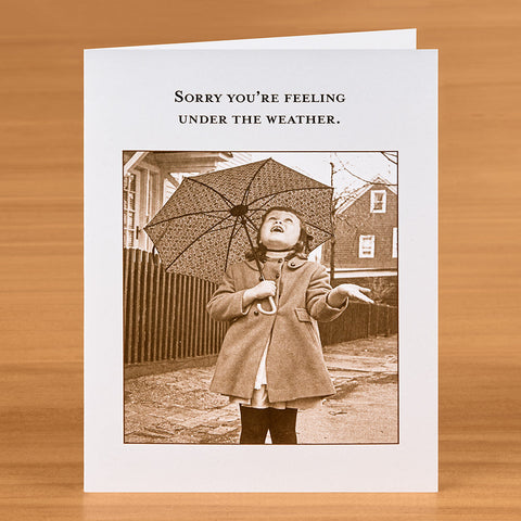 Shannon Martin Get Well Card, Feeling under the Weather