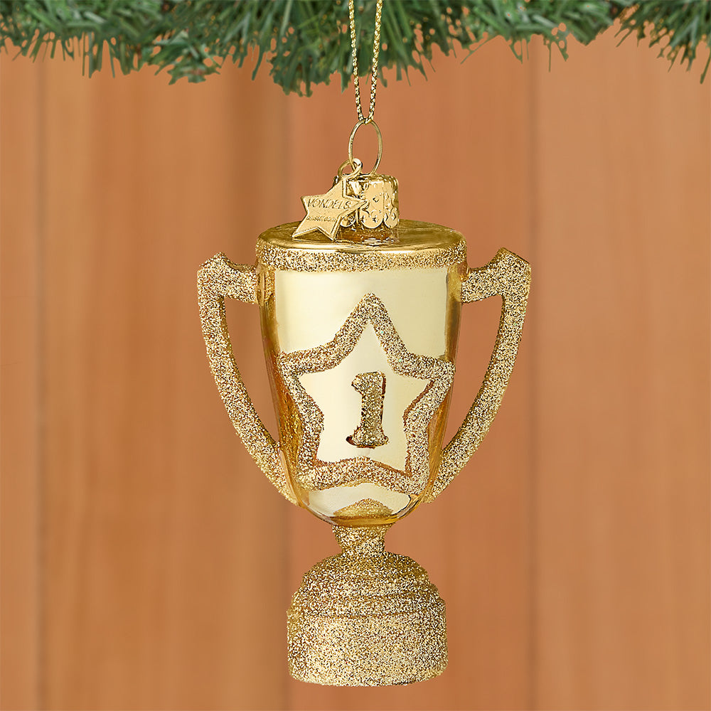 Vondels Glass Ornament, #1 Winner's Cup Trophy