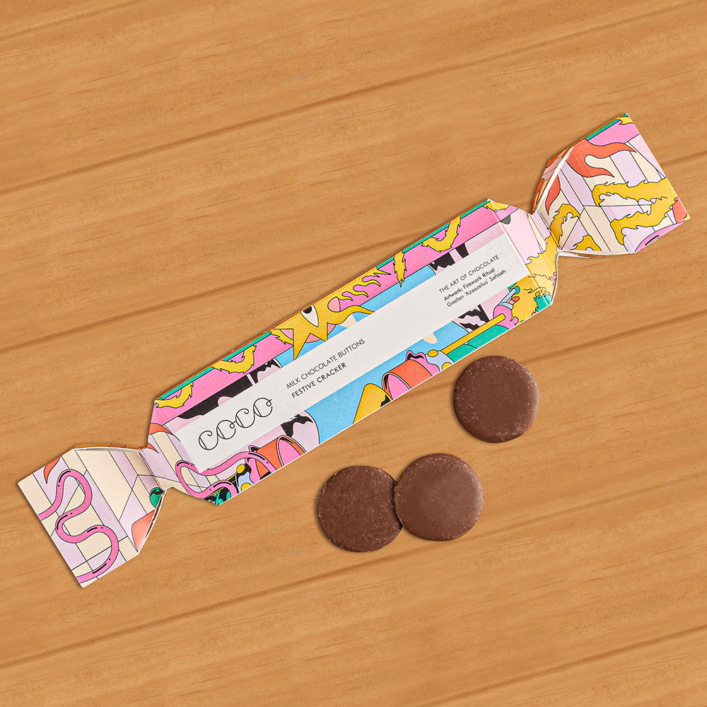 COCO Chocolate Buttons Festive Party Cracker
