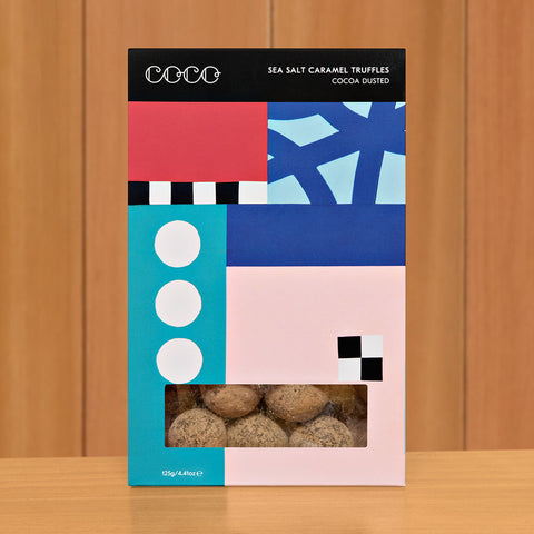 COCO Dark Chocolate Sea Salt Caramel Truffles