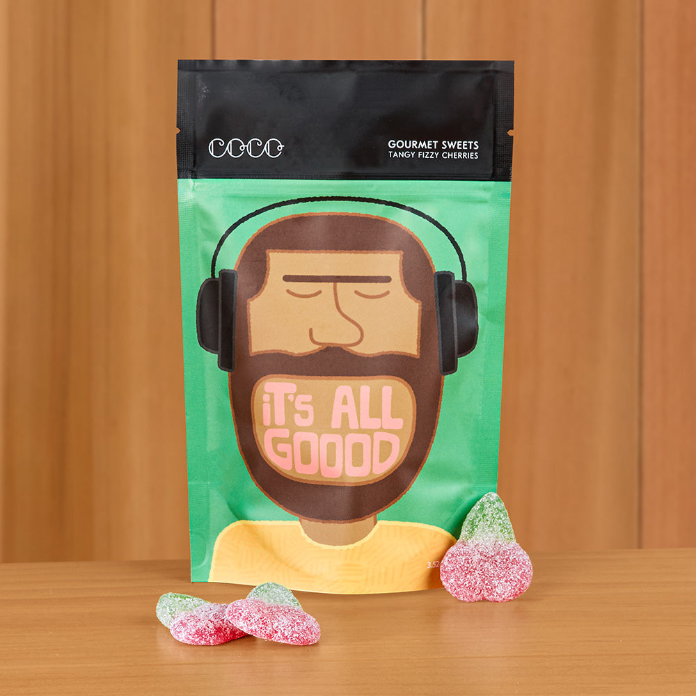 COCO Tangy Fizzy Cherries Jelly Sweets