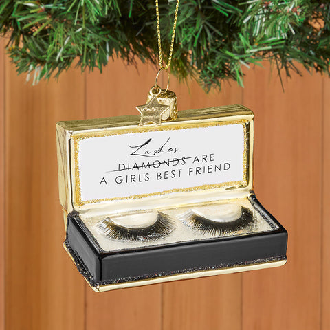 Vondels Glass Ornament, False Eyelashes