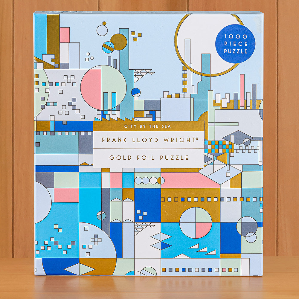 1,000 Piece Jigsaw Puzzle, "City by the Sea" by Frank Lloyd Wright