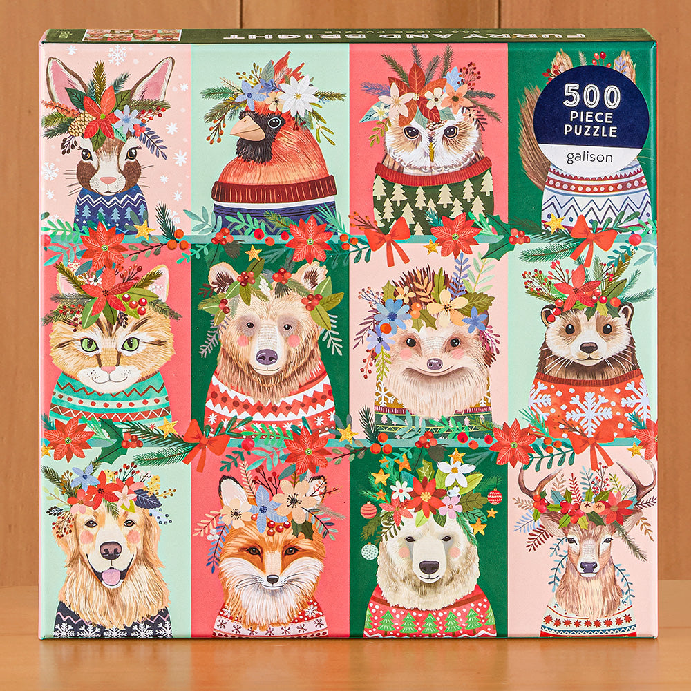 500 Piece Jigsaw Puzzle, Furry and Bright