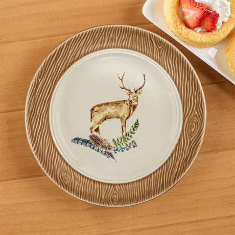 Juliska Forest Walk Appetizer Plate, Stag