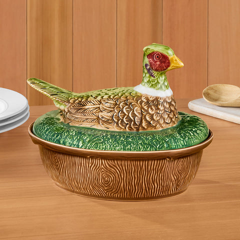 Juliska Forest Walk Pheasant-Lid 2-Quart Baker