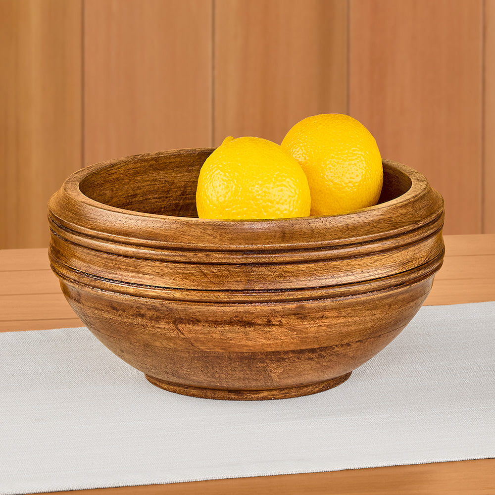 Juliska Bilbao Wooden Serving Bowl
