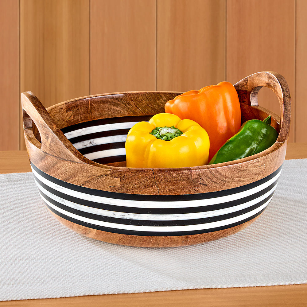 Juliska Stonewood Stripe Serving Bowl