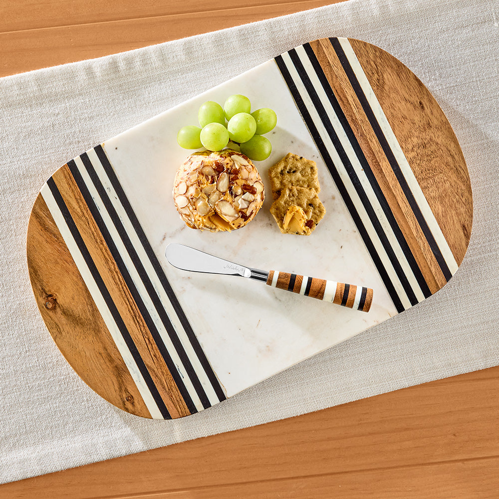 Juliska Stonewood Stripe Serving Board with Spreader