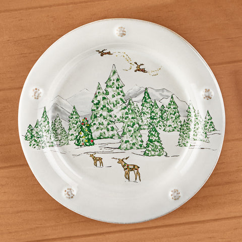 Juliska Berry & Thread North Pole Appetizer Plate Set