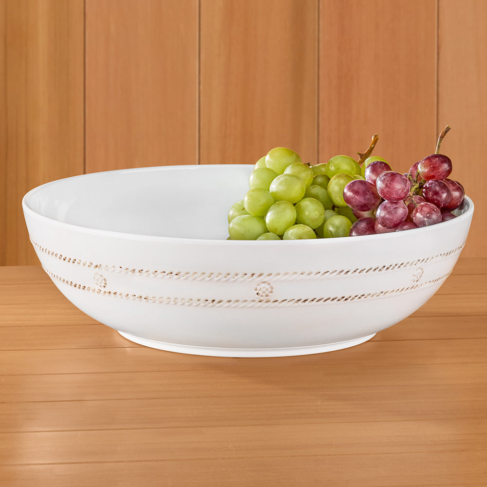 Juliska Berry & Thread Whitewash Melamine Serving Bowl