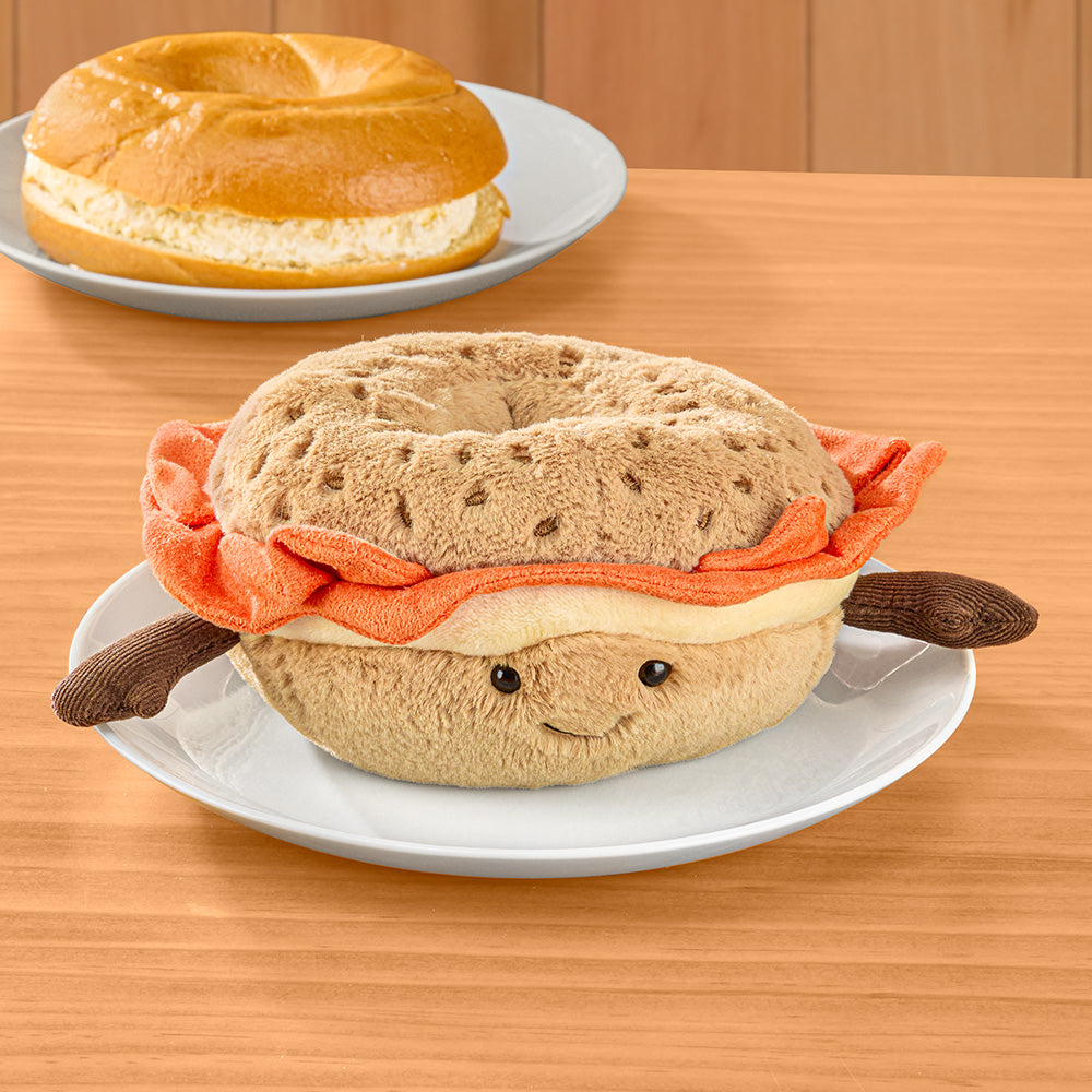 Jellycat Stuffed Animal Plush Toy, Amuseables Bagel