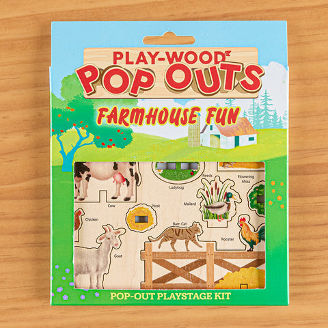 Play-Wood Pop Outs, Farm Animals