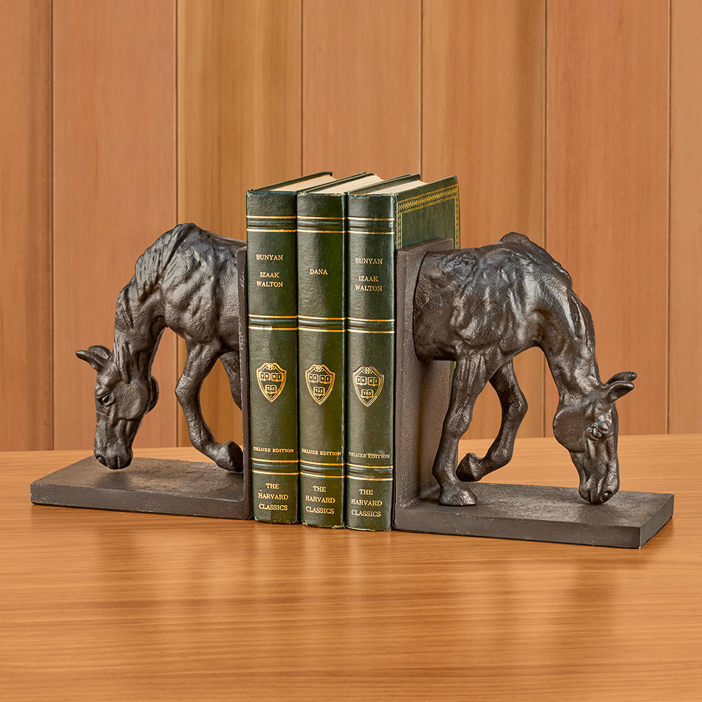 Napa Home & Garden Grazing Horse Bookend Set