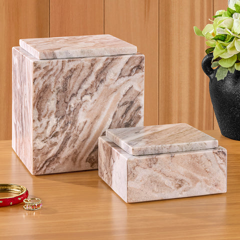 Napa Home & Garden Jaqueline Lidded Marble Box