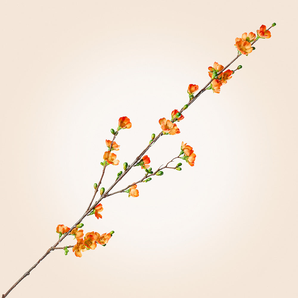 Napa Home & Garden Faux Quince Blossom Branch