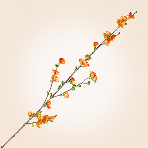 Napa Home & Garden Faux Quince Blossom Branch