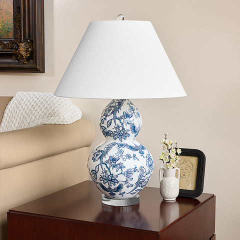 Napa Home & Garden Emilyne Chinoiserie Double Gourd Table Lamp