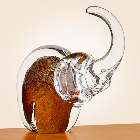 Zodax Great Glass Elephant Figurine