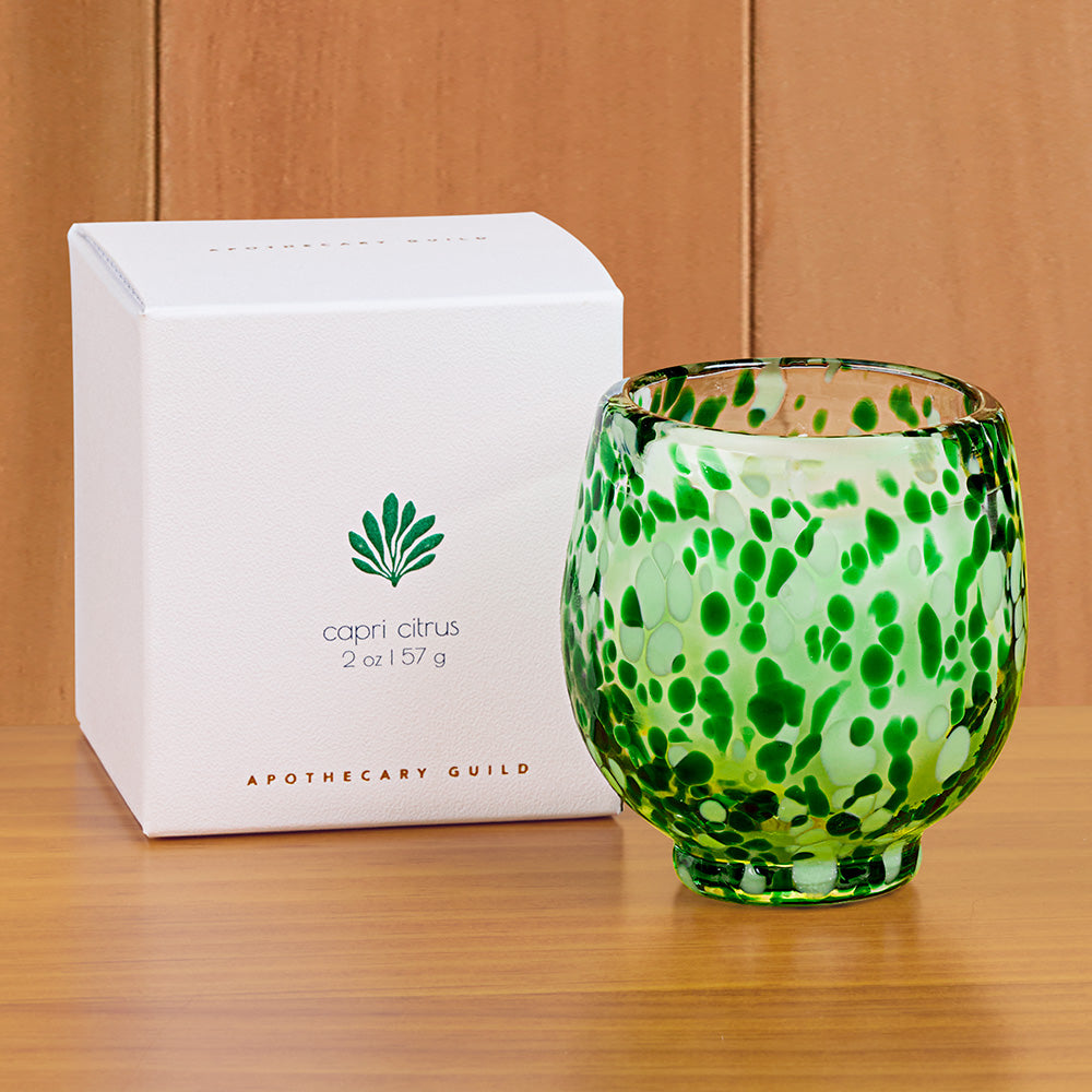 Apothecary Guild Speckled Votive Candle, Capri Citrus