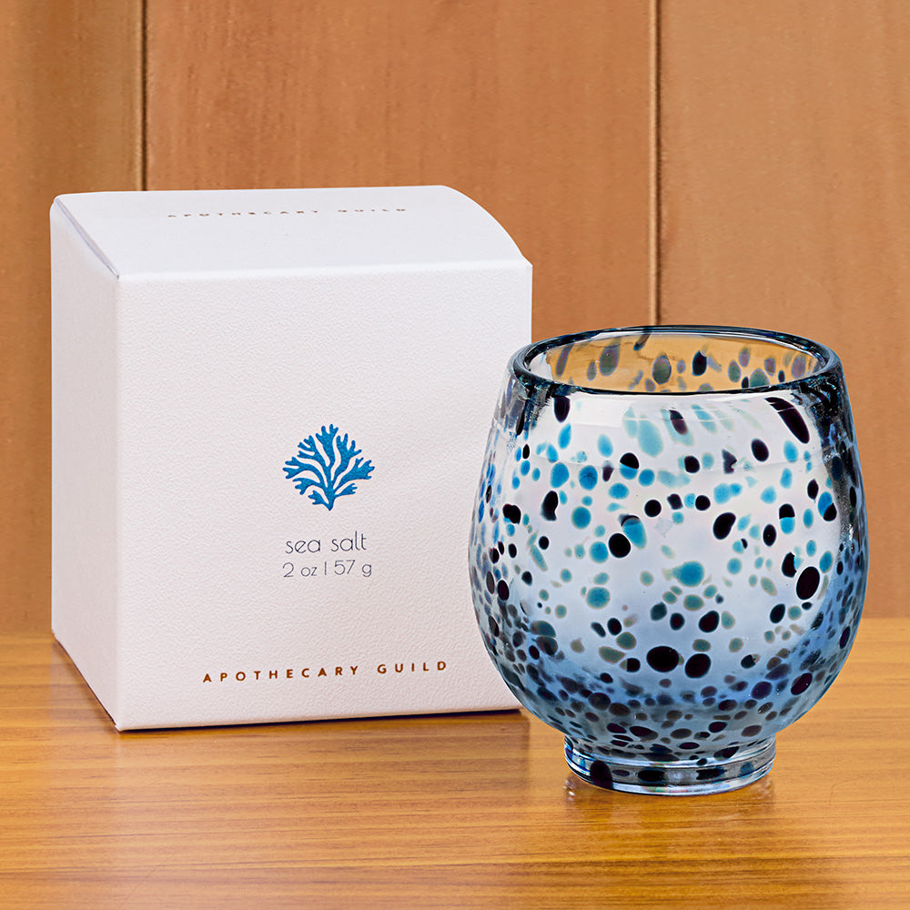 Apothecary Guild Speckled Votive Candle, Sea Salt