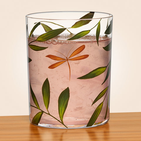 Zodax Whispering Leaves Dragonfly Tumbler