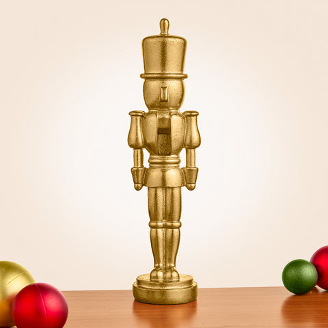 Zodax Modern Golden Nutcracker Figurine