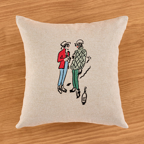 Zodax 16" Embroidered Pillow, Après-Ski