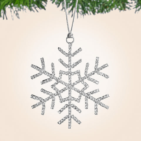 Zodax Sparkling Rhinestone Snowflake Ornament