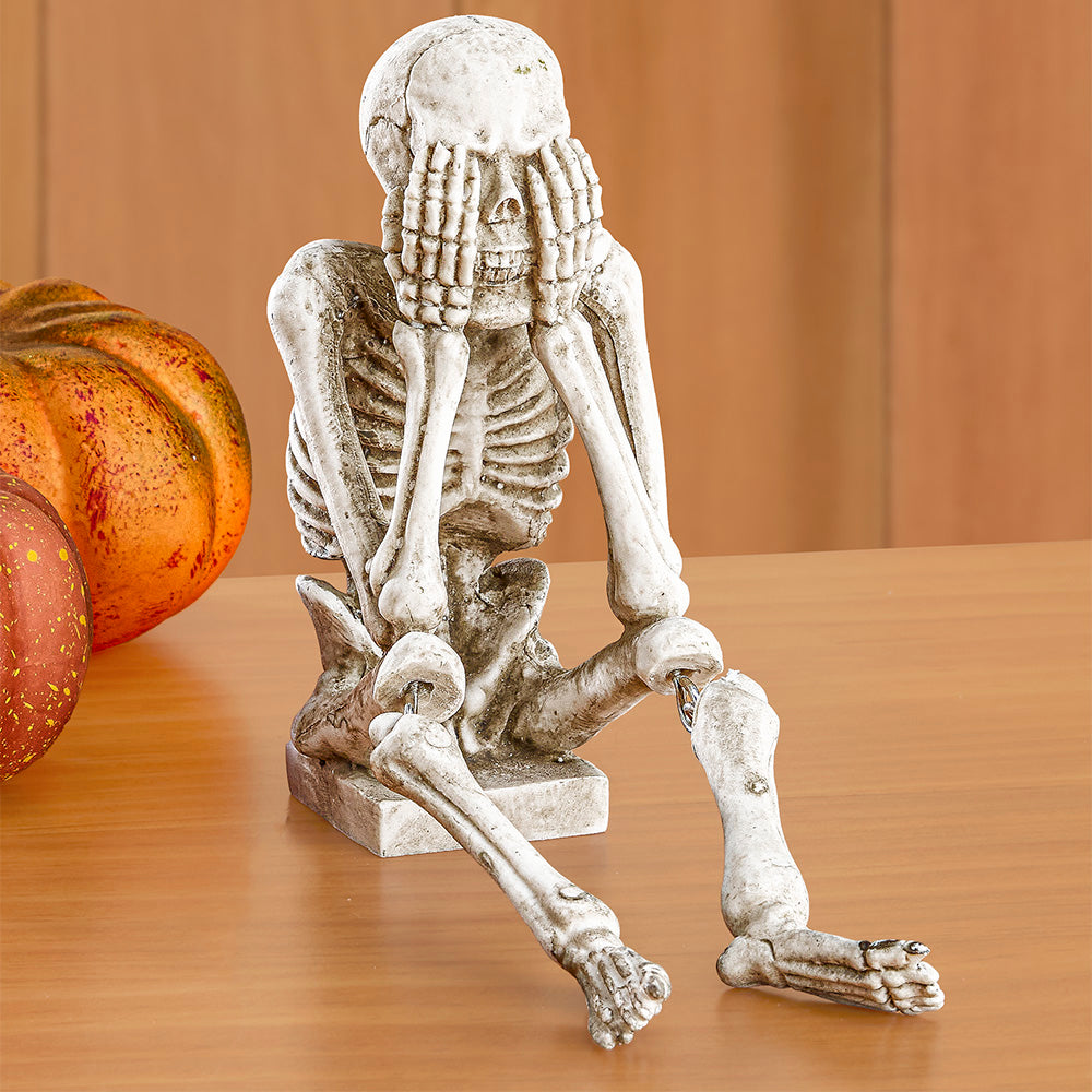 Halloween Figurines, See/Hear/Speak No Evil Skeletons