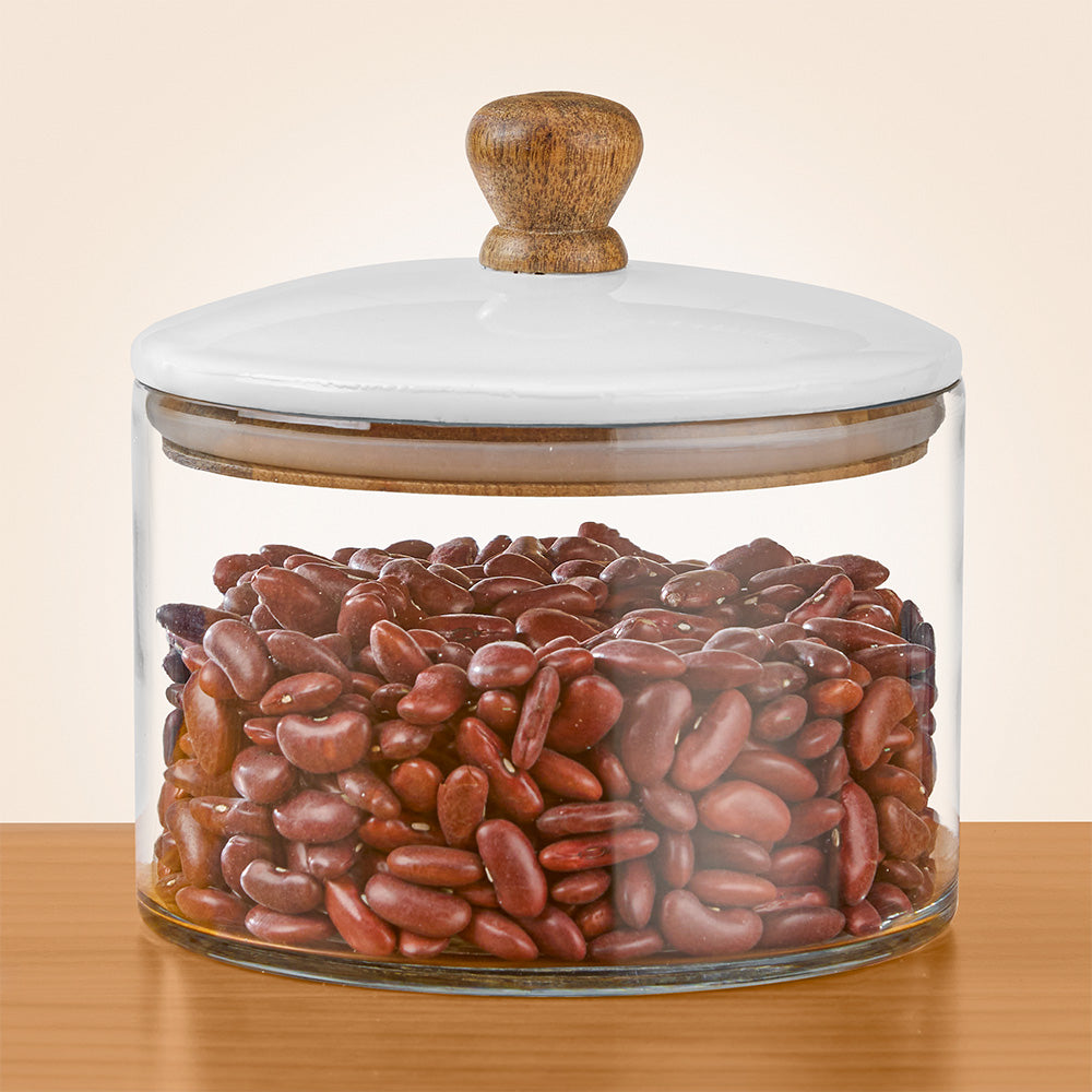Be Home Madras Enameled Mango Storage Canisters