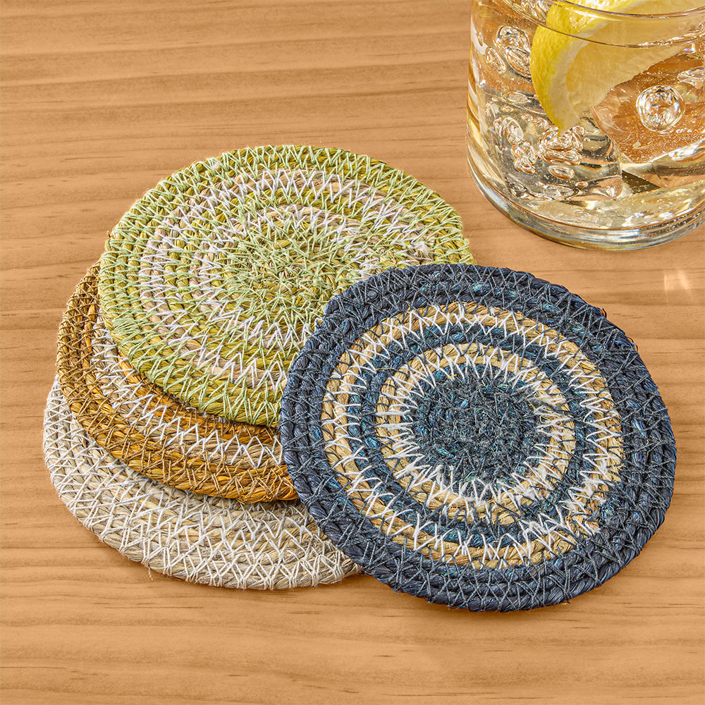 Be Home Hydra Woven Seagrass Coaster Set