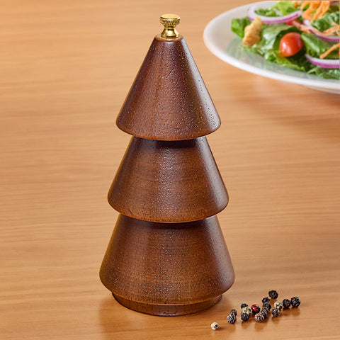 Wooden Evergreen Tree Salt & Pepper Mill