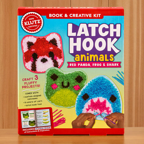 Klutz Latch Hook Animals Craft Kit