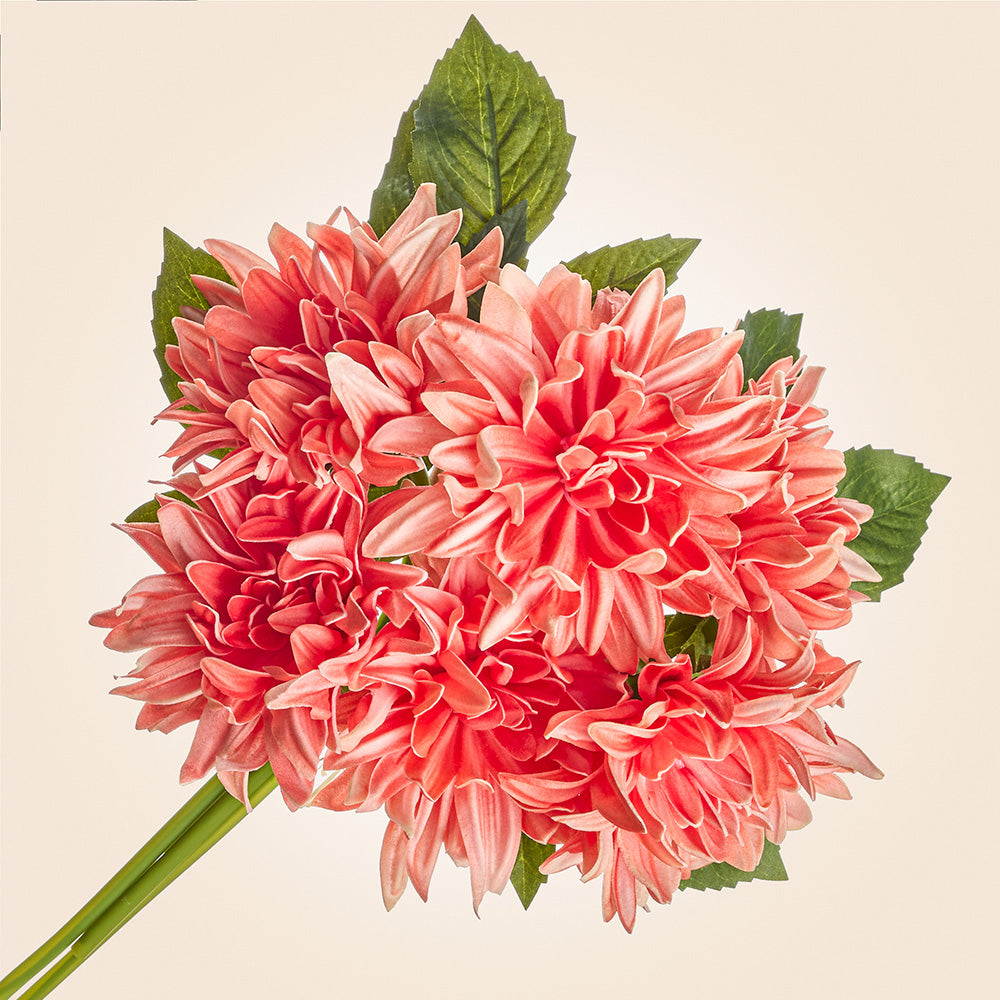 Bundle of Faux Dahlia Stems, 12"